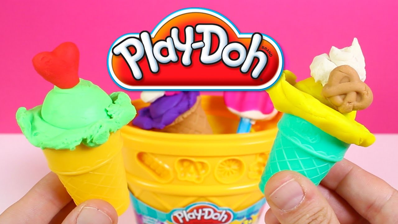 Play-Doh Sweet Shoppe Ice Cream Cone Container Craft Kit