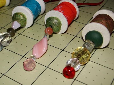 Thread Spool Christmas Ornaments Tutorial