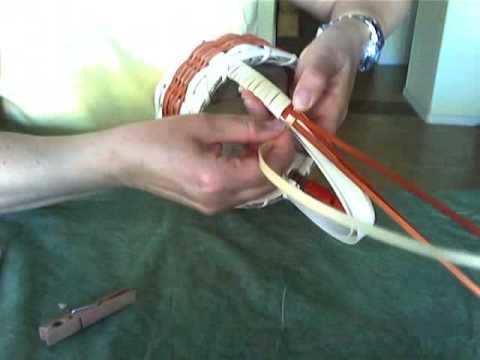 Basket Weaving Video #19a - Wrapping a Decorative Handle and Splicing the Wrap