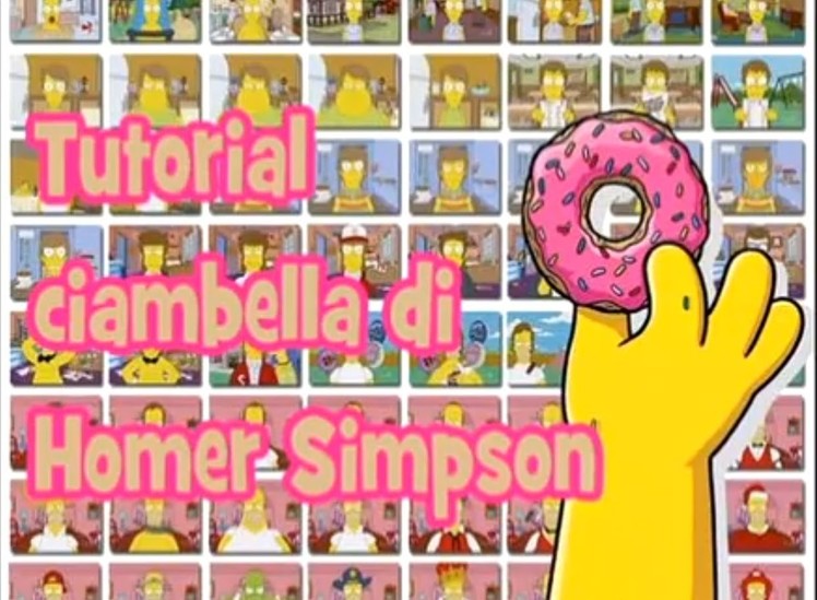 Ciambella di Homer Simpson in Fimo - Homer Simpson's Donut polymer clay tutorial