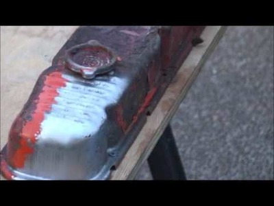 Classic Buick 455 valve cover media blasting restoration
