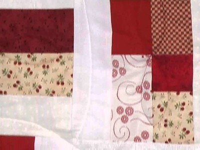 Easy Red & White scrap quilt with Valerie Nesbit