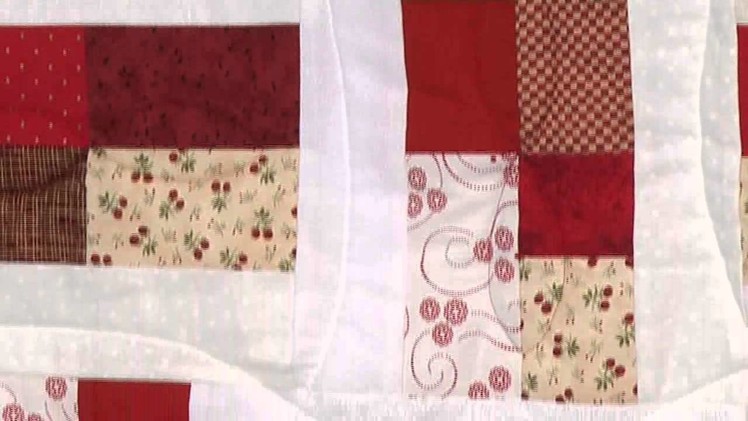 Easy Red & White scrap quilt with Valerie Nesbit