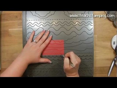 Embossing and Debossing using your Borders Scoring Plate from Stampin' Up!