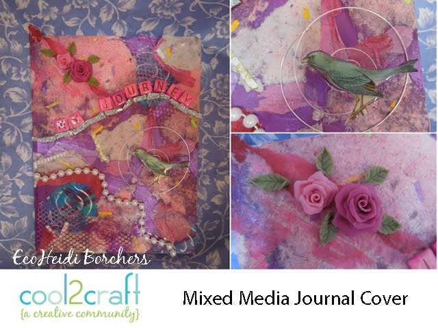 How to Create a Mixed Media Journal Cover by EcoHeidi Borchers