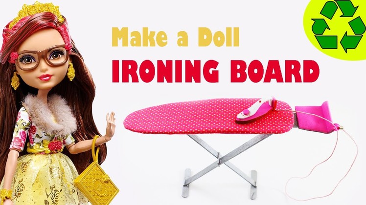 How to Make a Doll Ironing Board: - Easy doll Crafts