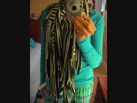 How to make a fringy scarf in 2 mintues