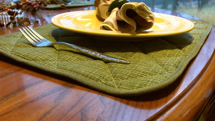 How to Make Quilted Placemats