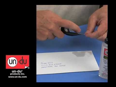 How to remove a postage stamp