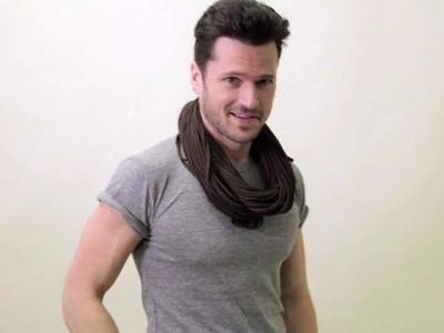 Mens Brown Infinity Scarf. Womens Circle Scarves - NECKLUSH