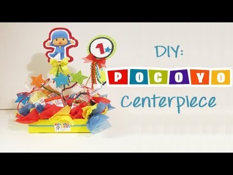 DIY: Pocoyo Center Piece with Free Printables (Party Ideas)
