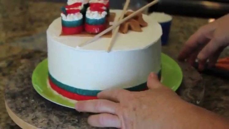 Easy to Decorate Sushi Cake!