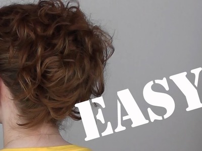 Hair Tutorial: A Quick, Easy and Messy Updo for Curly Hair