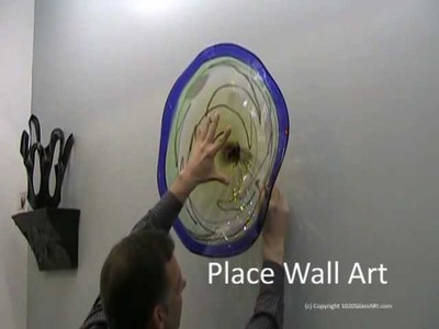 Hand Blown Wall Art Glass Plate Install From 1020 Glass Art