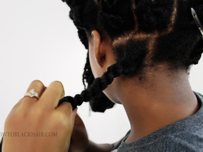 Havana Twists: How To Rope Twist The Back Of Your Own Head Tutorial Part 4