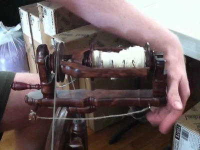 How to change a bobbin on a Kromski Sonata Wheel