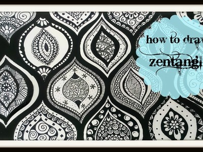 How to Draw a zen-tangle doodle