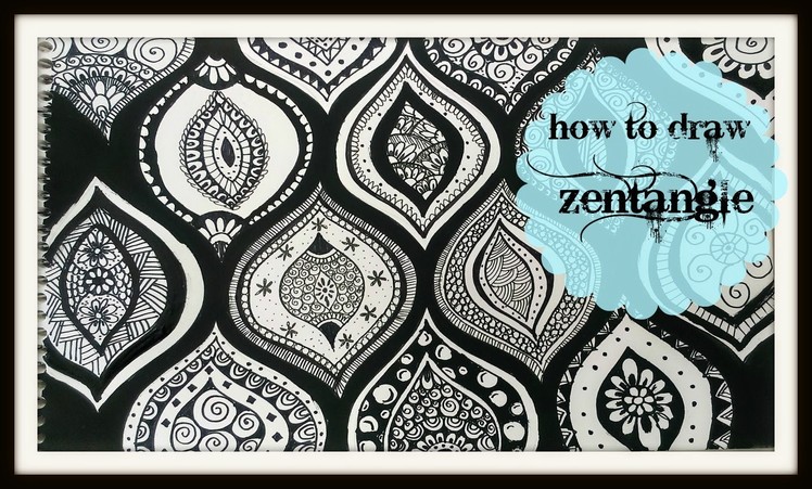 How to Draw a zen-tangle doodle