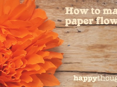 How to make a Mexican paper flower for Day of the Dead