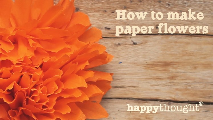 How to make a Mexican paper flower for Day of the Dead