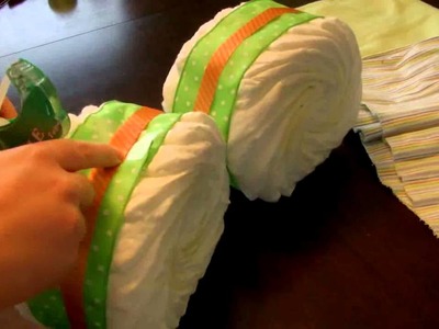 How to make a Motorcycle Diaper Cake