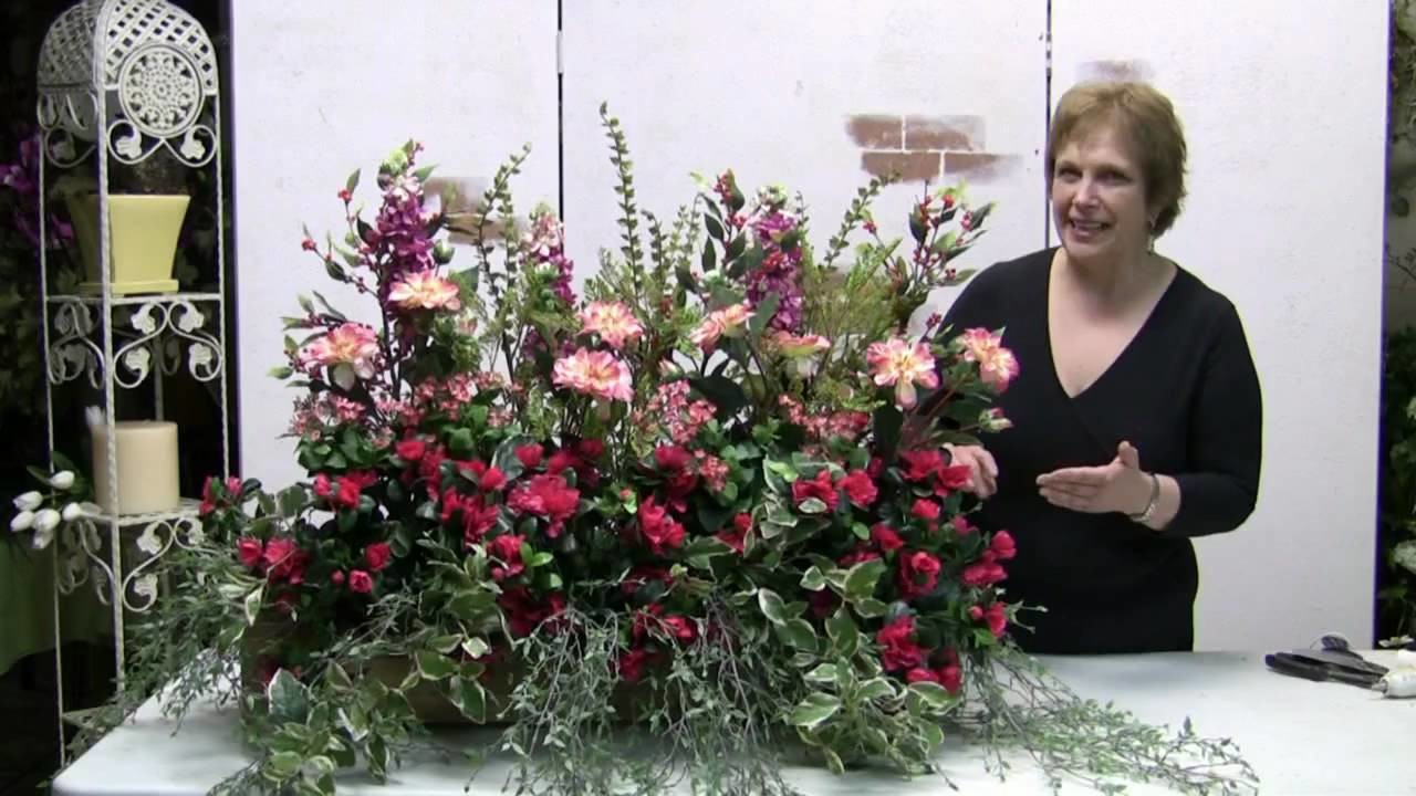 How To Make A Windowbox Arrangement With Silk Flowers