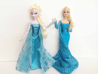 How To Make an Elsa Doll Dress Tutorial - Disney's Frozen