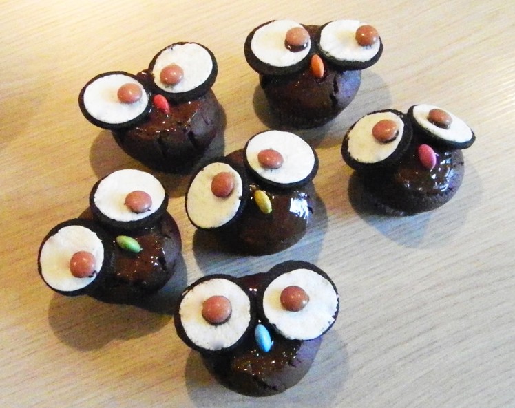 How to make cute Owl-Cupcakes