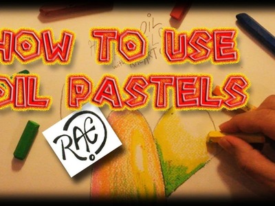 HOW TO USE OIL PASTELS shading techniques LIVE Drawing by RAEART