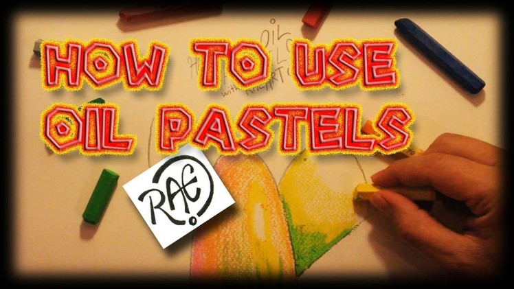 HOW TO USE OIL PASTELS shading techniques LIVE Drawing by RAEART