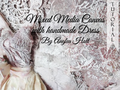 Mixed Media Canvas with Handmade Dress