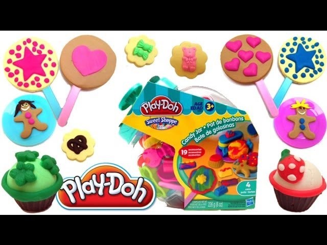 Play Doh Candy Jar How to make Playdough Sweet Confections Hasbro Toys