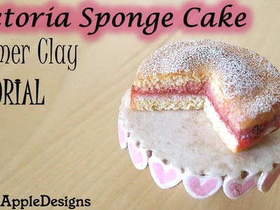 Polymer Clay Victoria Sponge Cake TUTORIAL | Maive Ferrando