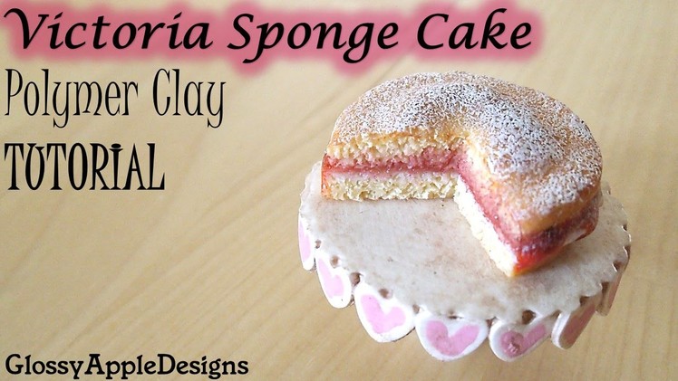 Polymer Clay Victoria Sponge Cake TUTORIAL | Maive Ferrando