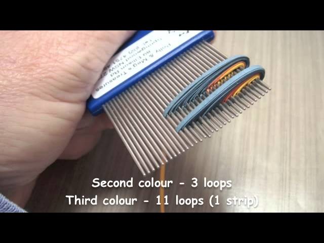 Quilling on a Comb
