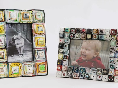 RECYCLED MAGAZINE PICTURE FRAME - www.uncommongoods.com