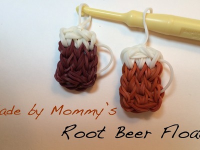 Root Beer Float Charm on the Rainbow Loom