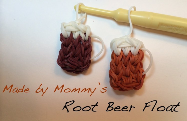 Root Beer Float Charm on the Rainbow Loom