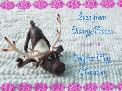 Sven from Disyneys Frozen in Polymer Clay