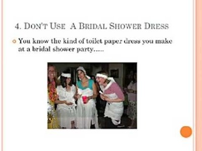 Top Ten Tips To Make A Toilet Paper Wedding Dress