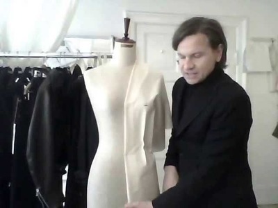 15. How to drape a shifted shawl collar - by bespoke tailor Sten Martin