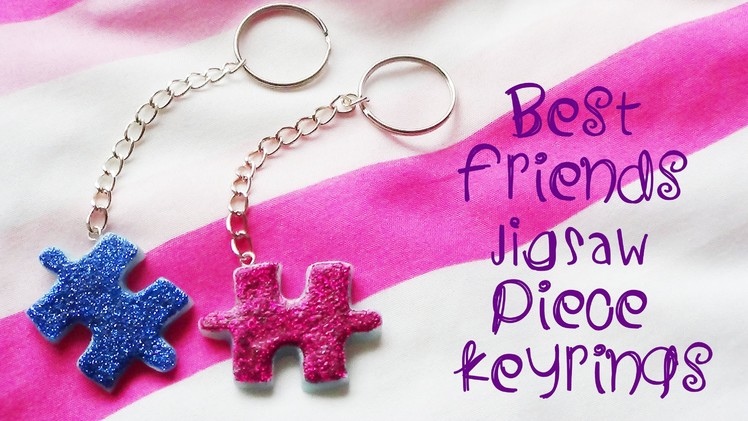 ❤ Best Friends Jigsaw Piece Keyring - Polymer Clay Tutorial! ❤