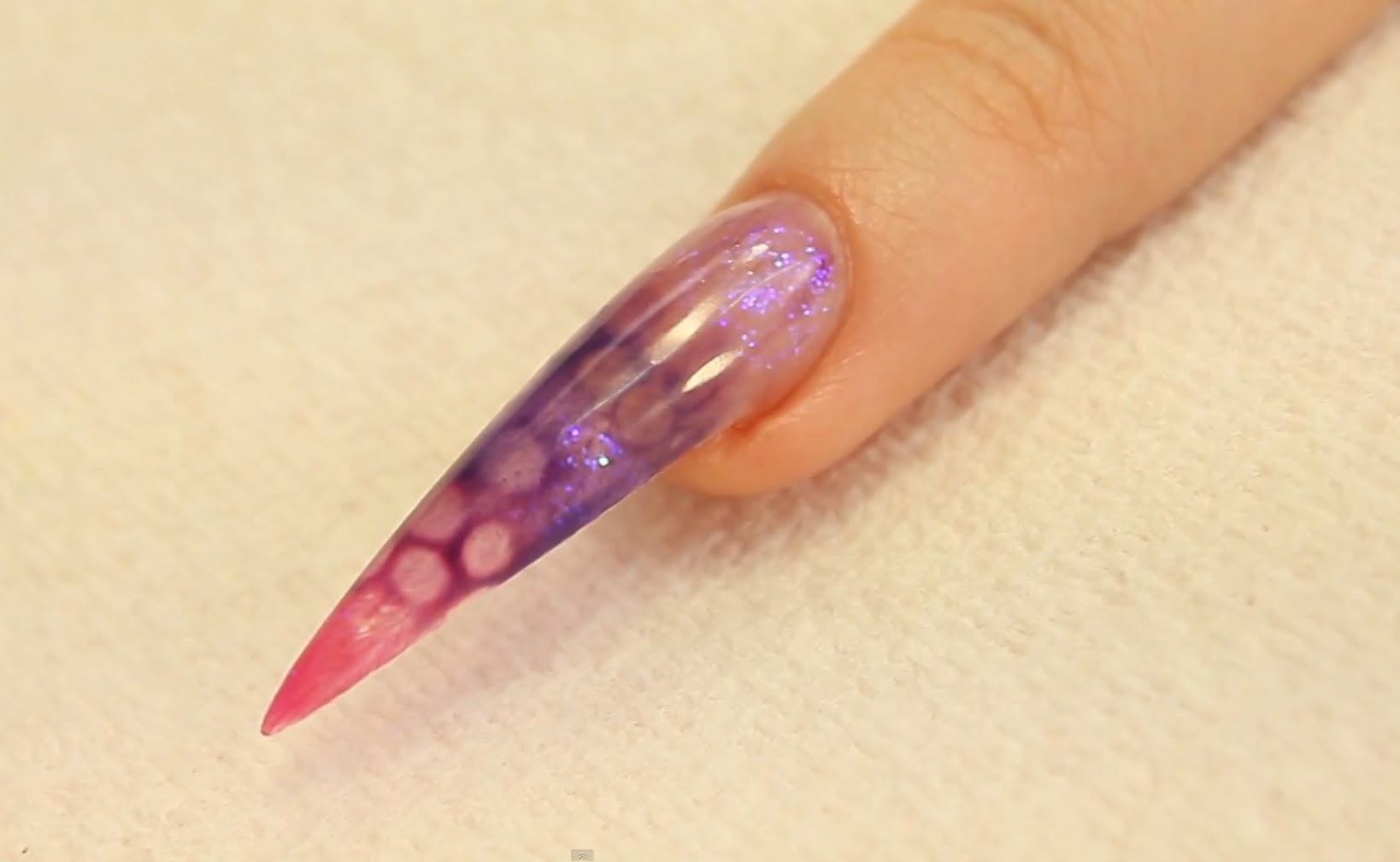 easy uv gel nail design