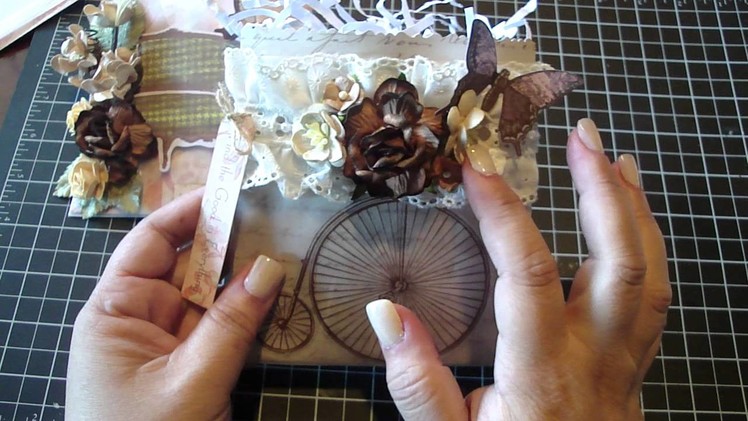 Favor Bag with Design Paper and Wax Paper. Tutorial