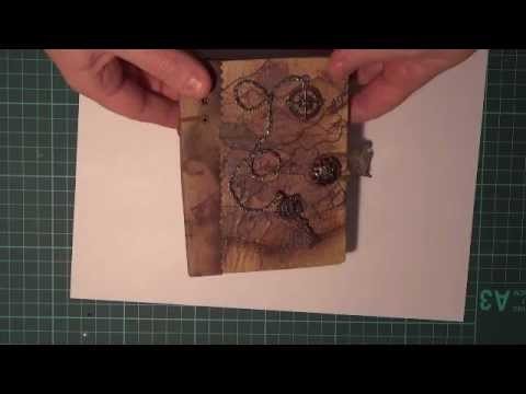 Handmade book made to look old