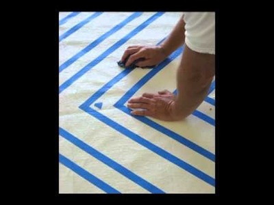 How easy it is to paint your own area rug