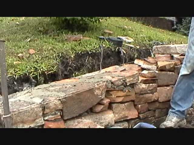 How I build a small stone wall (part 3 of 4) Mike Haduck