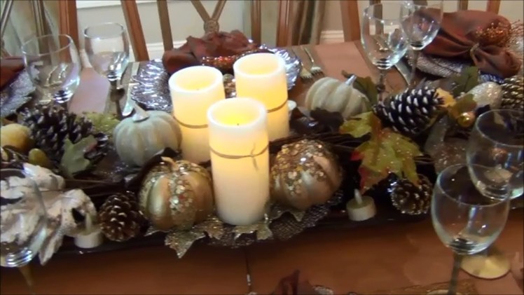 How to Create a Fall Centerpiece That's Glamorous and Sophisticated