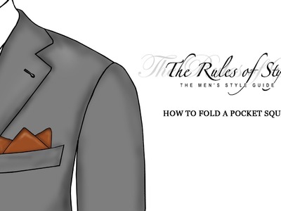 How To Fold A Pocket Square - Three Point