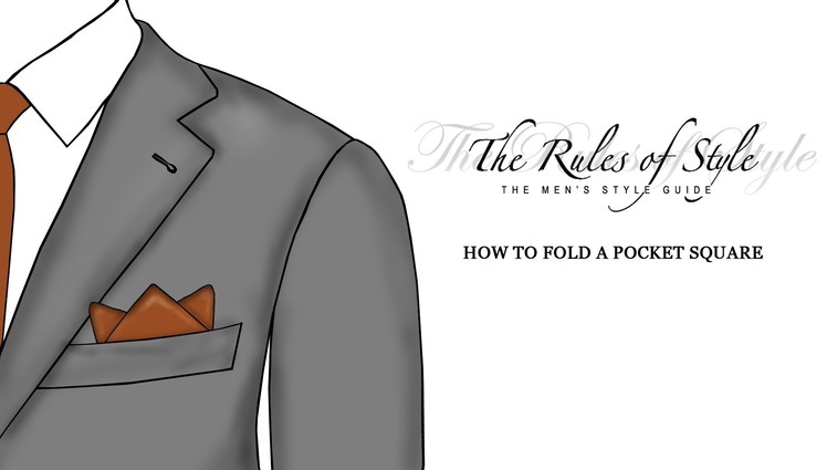 How To Fold A Pocket Square - Three Point